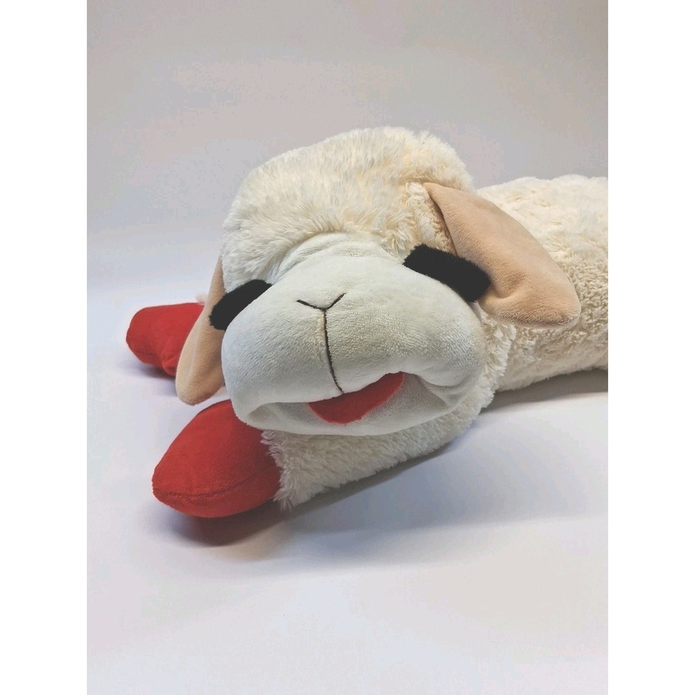 Multipet Lamb Chop Jumbo 24" x 11" XXL Dog Plush Toy - Does NOT Have A Squeaker